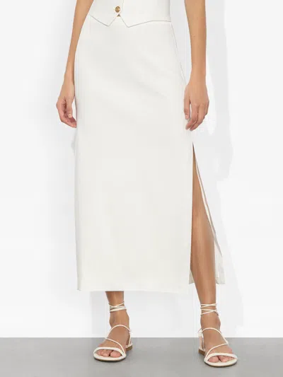 ALICE AND OLIVIA MAEVE LINEN SLIP SKIRT