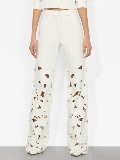 ALICE AND OLIVIA WEEZY EYELET JEAN