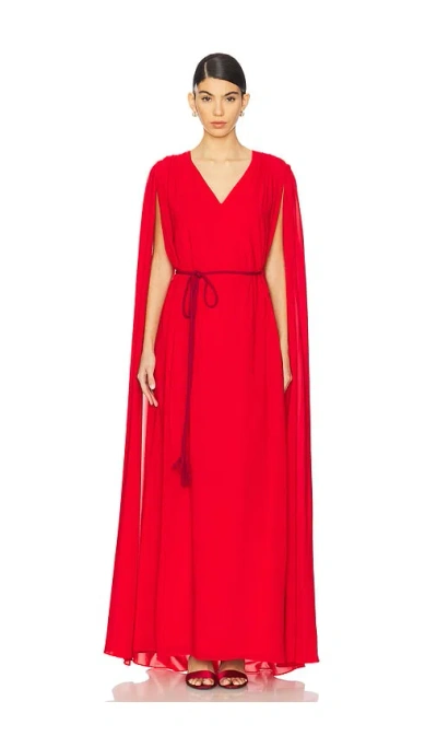 ALICE AND OLIVIA ZENAIDA MAXI CAPE GOWN