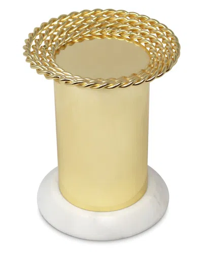 ALICE PAZKUS ALICE PAZKUS PILLAR CANDLE HOLDER ON MARBLE BASE