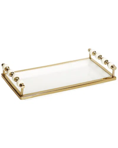 ALICE PAZKUS ALICE PAZKUS RECTANGULAR TRAY WITH BEADED HANDLES