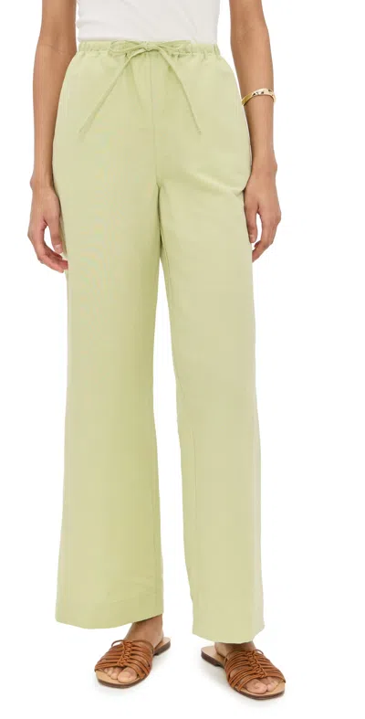 ALIGNE ALARA LINEN TROUSERS PISTACHIO
