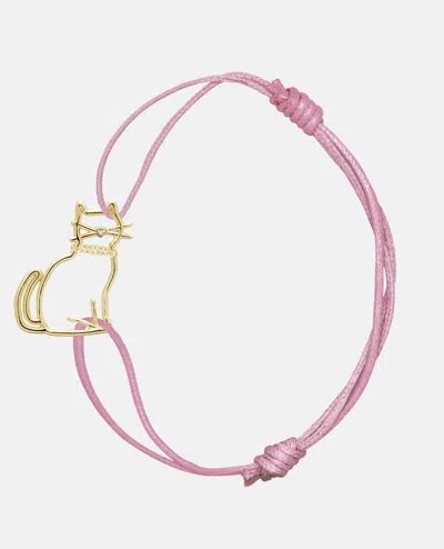 ALIITA MIAU PINK CORD BRACELET