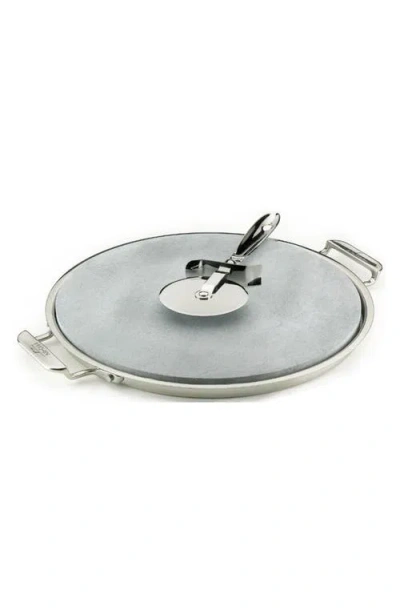 ALL-CLAD ALL-CLAD PIZZA STONE WITH SERVING TRAY AND ROTARY CUTTER