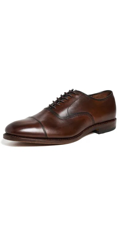 ALLEN EDMONDS PARK AVENUE LEATHER LACE UPS CHILI