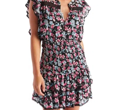 ALLISON NEW YORK WILLOW TOP IN BLACK FLORAL