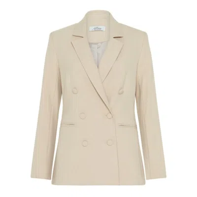 ALLORA WOMEN'S KENSINGTON DOUBLE BREASTED BLAZER NEUTRALS