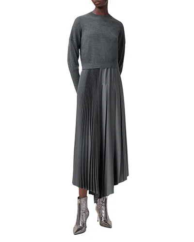 ALLSAINTS ADRIANA SWEATER & PLEATED DRESS