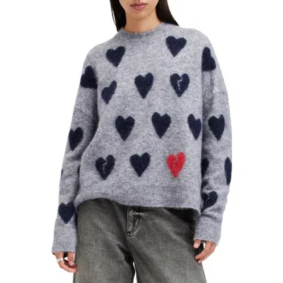 ALLSAINTS ALLSAINTS AMORA JACQUARD ALPACA & WOOL BLEND SWEATER