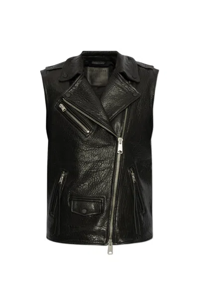 ALLSAINTS ALLSAINTS BIKER STYLE SLEEVELESS JACKET