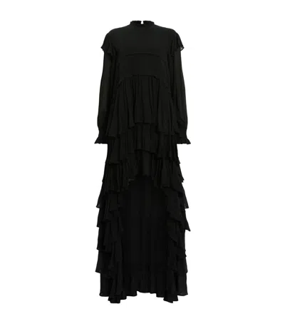 ALLSAINTS CAVARLY HIGH-LOW MAXI DRESS