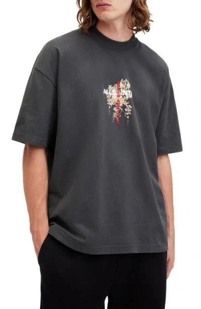 ALLSAINTS ALLSAINTS ETERNAL EMBROIDERED COTTON GRAPHIC T-SHIRT