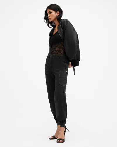ALLSAINTS WOMEN'S COTTON FLORENCE CARGO JOGGER TROUSERS