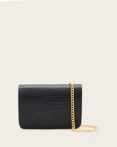 ALLSAINTS COW LEATHER HONORE LEATHER CROSSBODY WALLET BAG