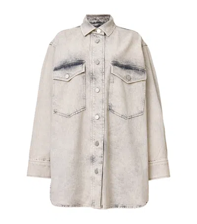 ALLSAINTS ORGANIC DENIM FAYE MINI SHIRT DRESS
