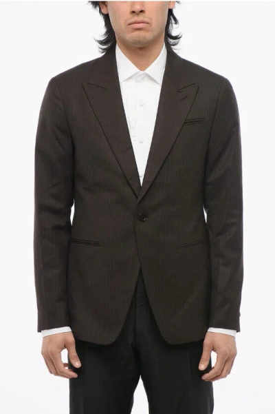 ALLSAINTS Pinstriped Blazer with Peak Lapel