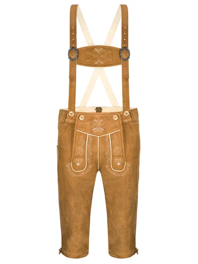 ALMBOCK ALMBOCK TRACHTENLEDERHOSE WILDBOCK HERREN | TRACHTENHOSE 100% WILDLEDER BRAUN