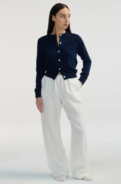 ALMINA CONCEPT ALMINA CONCEPT CLASSIC CREW WOOL CARDIGAN