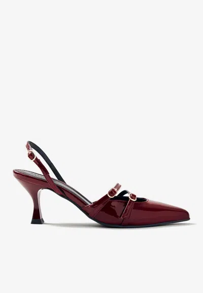 ALOHAS JOELLE 75 PATENT LEATHER SLINGBACK PUMPS
