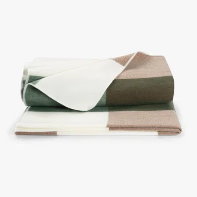 ALPACA LOCA NEUTRALS / GREEN PLAID NATIVE BLOCKED NATURALS & ESMERALD GREEN