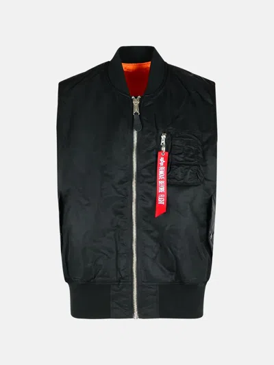 ALPHA INDUSTRIES BLACK NYLON VEST