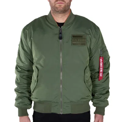 ALPHA INDUSTRIES ALPHA INDUSTRIES HERREN BOMBERJACKE MA-1 FLC REV SAGE/ORANGE