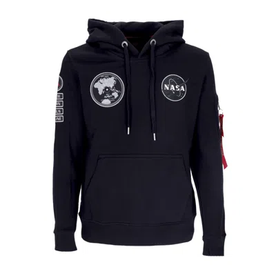 ALPHA INDUSTRIES LIGHTWEIGHT HOODIE MEN'S NASA VOYAGER HOODIE BLACK
