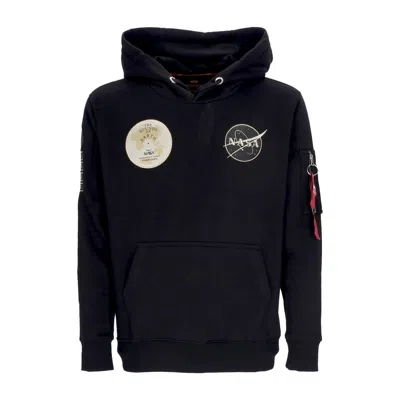 ALPHA INDUSTRIES LIGHTWEIGHT HOODIE MEN'S NASA VOYAGER HOODIE BLACK/BLACK