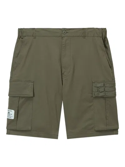 ALPHA INDUSTRIES LOGO-PATCH CARGO SHORTS