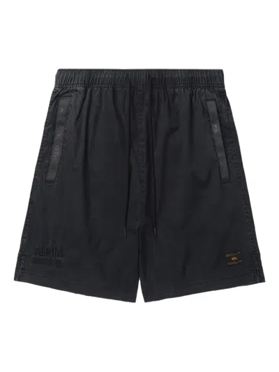 ALPHA INDUSTRIES LOGO-PATCH SHORTS