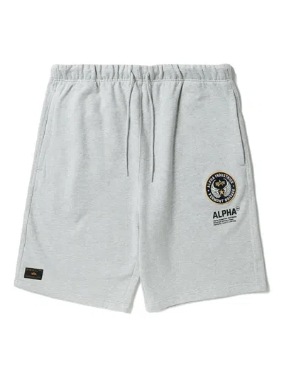 ALPHA INDUSTRIES LOGO-PATCH SHORTS