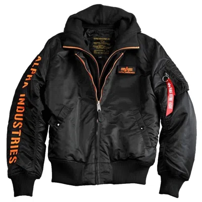 ALPHA INDUSTRIES ALPHA INDUSTRIES MA-1 D-TEC SE BOMBERJACKE SCHWARZ/ORANGE