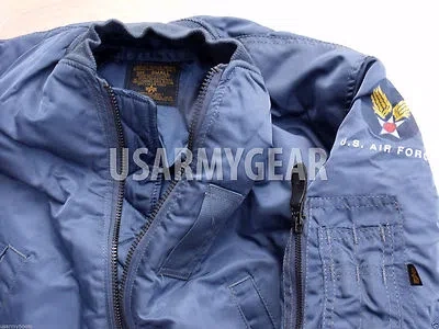 ALPHA INDUSTRIES MADE IN USA MA-1 ALPHA INDUSTRIES PILOT FLIGHT JACKET US AIR FORCE MILITARY XXL