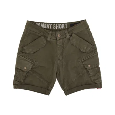 ALPHA INDUSTRIES MEN'S COMBAT SHORT PANTS DARK OLIVE