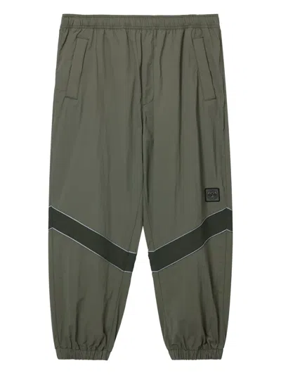 ALPHA INDUSTRIES PANELLED ELASTICATED-WAIST TROUSERS