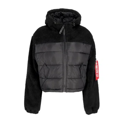 ALPHA INDUSTRIES TEDDY PUFFER BLACK WOMEN'S BEAR