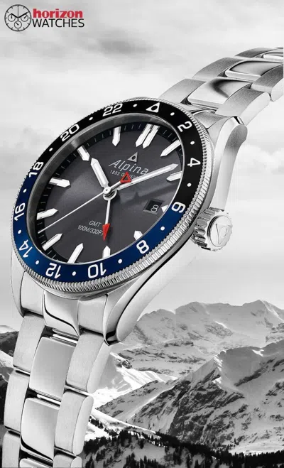 ALPINA ALPINA - ALPINER, GMT STAINLESS STEEL MEN'S QUARTZ WATCH - AL-247GB4E6B