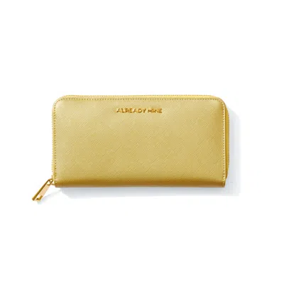 ALREADY MINE NY WOMEN'S GOLD MANIFESTATION WALLET – WEALTH & PROSPERITY