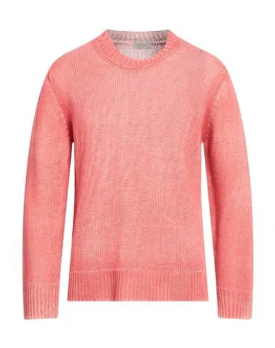 ALTEA ALTEA MAN SWEATER CORAL SIZE S LINEN