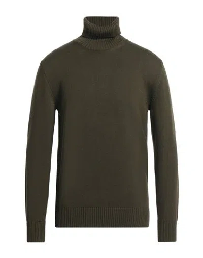 ALTEA ALTEA MAN TURTLENECK MILITARY GREEN SIZE XXXL VIRGIN WOOL