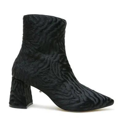 ALTERRE WOMEN'S BLACK HAIRY ZEBRA BOOT