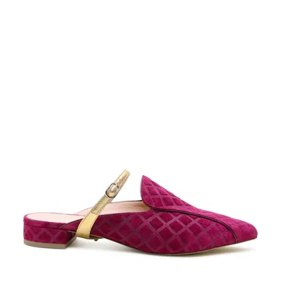ALTERRE WOMEN'S PURPLE / RED MALBEC PUFF TWIGGY POINTED LOAFER