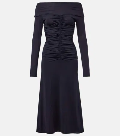ALTUZARRA CALLIE RUCHED JERSEY MAXI DRESS