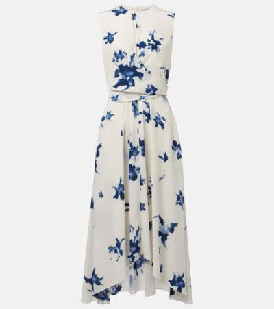 ALTUZARRA PENNY FLORAL SILK WRAP DRESS