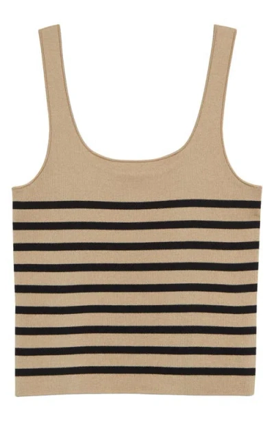 ALTUZARRA ALTUZARRA STEVIE STRIPE SILK & COTTON SWEATER TANK