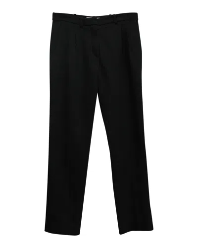 ALTUZARRA STRAIGHT LEG TROUSERS IN BLACK COTTON