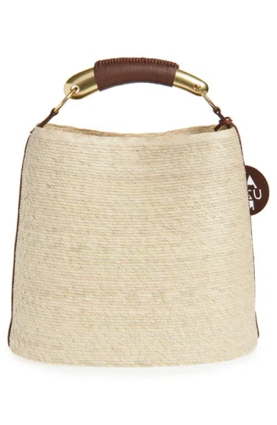 ALTUZARRA ALTUZARRA WATERMILL TOP HANDLE STRAW BUCKET TOTE