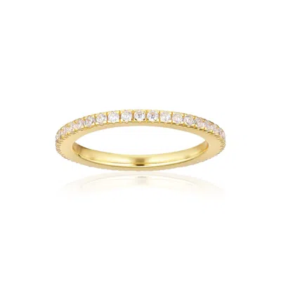 ALURA COPENHAGEN JEWELLERY WOMEN'S GOLD GRACE SPARKLING RING WITH ZIRCONS
