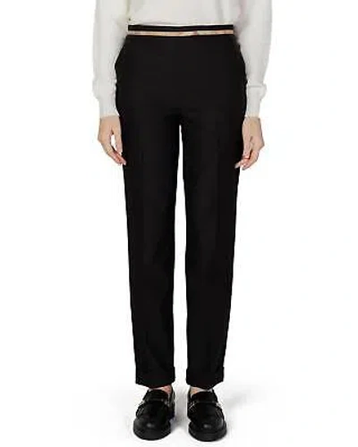 ALVIERO MARTINI PRIMA CLASSE ALVIERO MARTINI PRIMA CLASSE POLYESTER FRONT POCKET TROUSERS - PANTS - BLACK