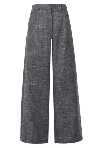 ALYSI ALYSI - TROUSERS - 460755 - DARK GREY